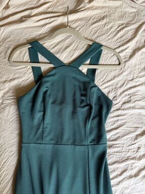 Birdy Grey Dress in “Seaglass” Cross-Strap Maxi Dress